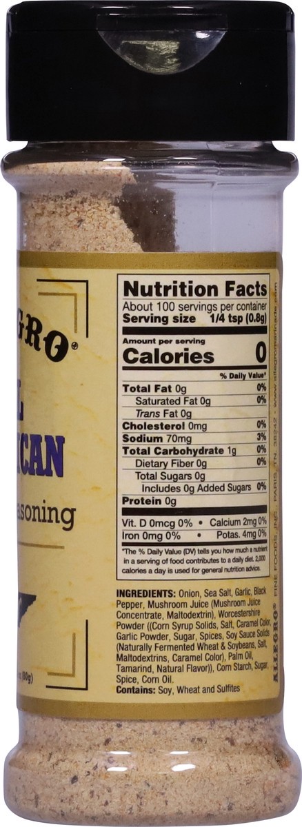 slide 3 of 12, Allegro All American Burger Seasoning 2.8 oz, 2.80 oz