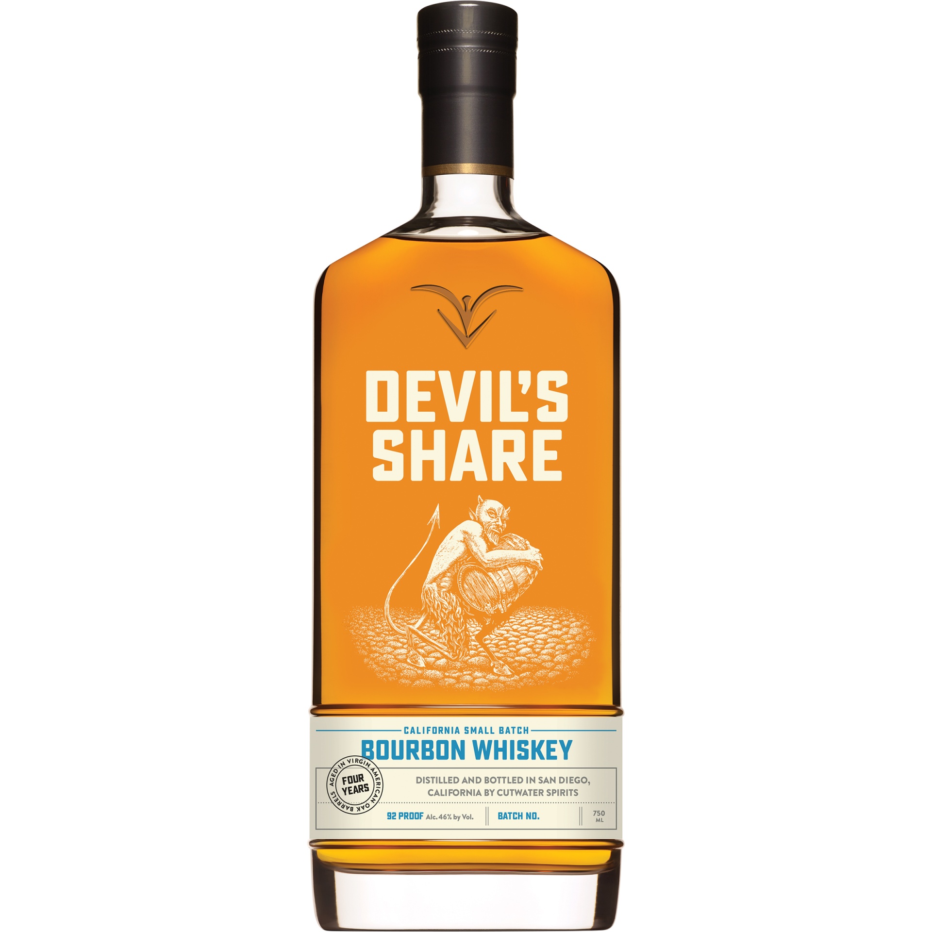 slide 1 of 1, Cutwater Spirits Devil's Share Bourbon Whiskey, 750 ml
