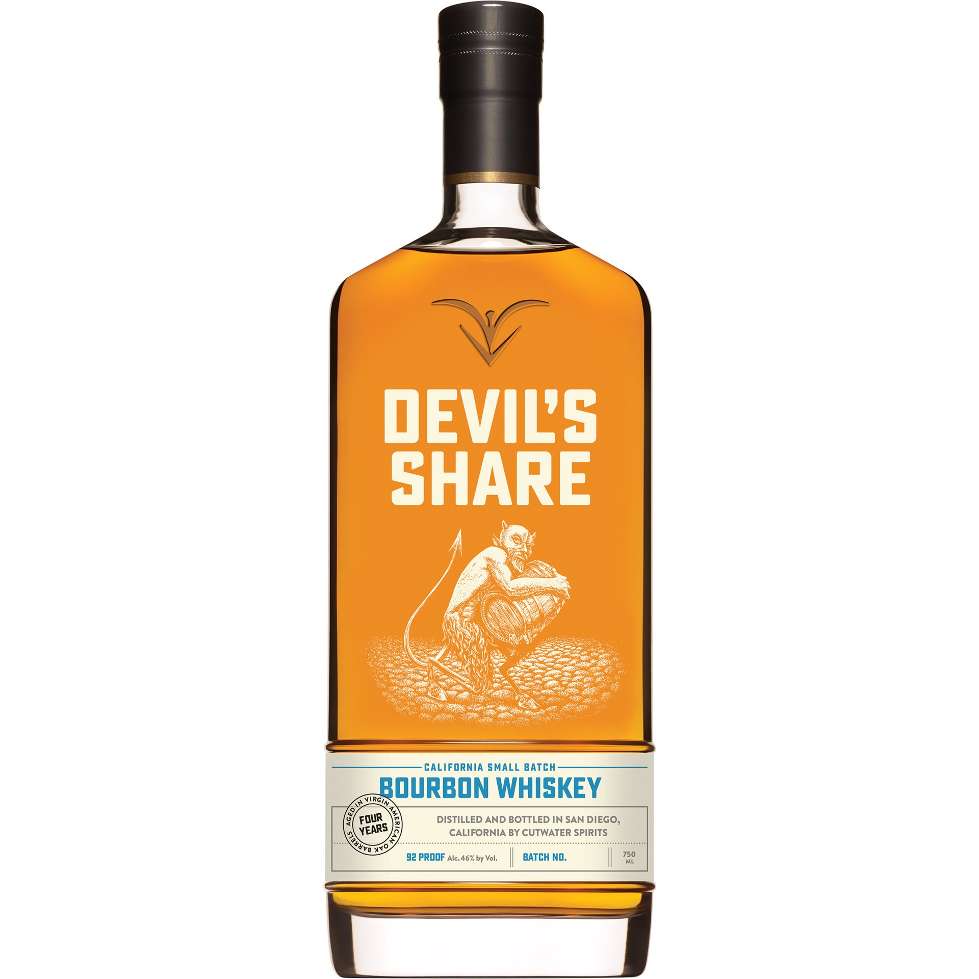 slide 1 of 1, Cutwater Spirits Devil's Share Bourbon Whiskey, 750ml Bottle, 750 ml