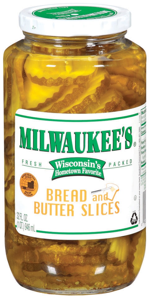 slide 1 of 3, Milwaukee's Bread & Butter Slices, 32 oz