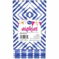 Kroger Entertainment Essentials Shiborhi Diamond Guest Napkins - Blue