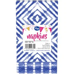 Kroger Entertainment Essentials Shiborhi Diamond Guest Napkins - Blue