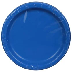 First Street Cobalt Paper Plate 6.75 In