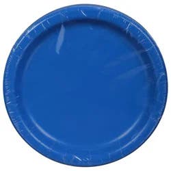 First Street Cobalt Paper Plate 6.75 In