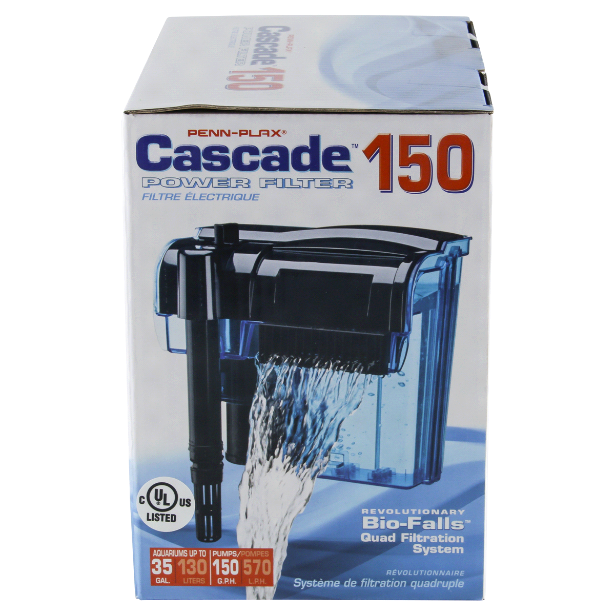 slide 3 of 6, Penn Plax Cascade Hang On Filter (up to 35 gal), 35 gal