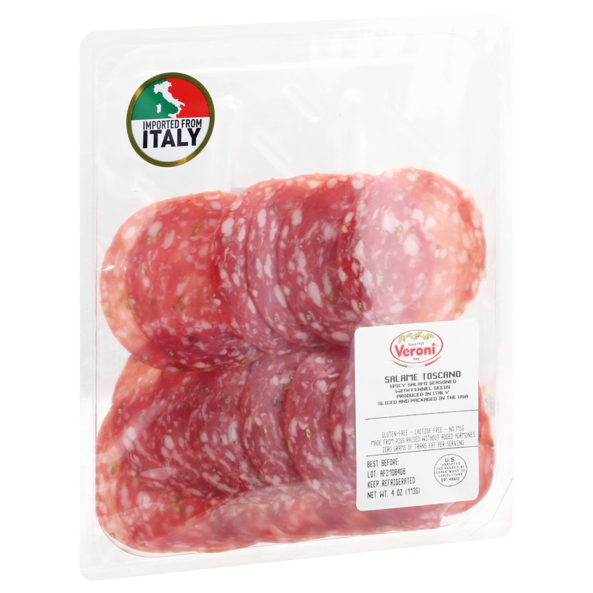 slide 5 of 9, Veroni Salame Toscano 4 oz, 4 oz