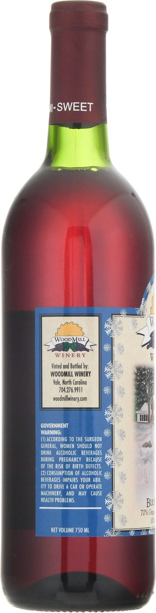 slide 6 of 11, WoodMill Winery Semi-Sweet Blue Christmas 750 ml, 750 ml