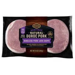 Private Selection Heritage Natural Boneless Duroc Pork Loin Chops Twin Pack
