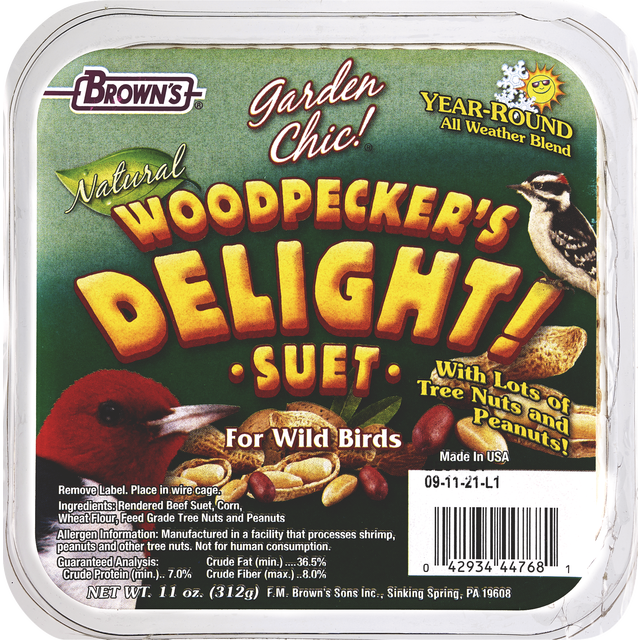 slide 1 of 1, Garden Chic Woodpecker Delight Suet, 1 ct