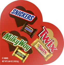 Mars MIXED MINIATURES HEART GIFT BOX VALENTINES 6.84 OUNCE