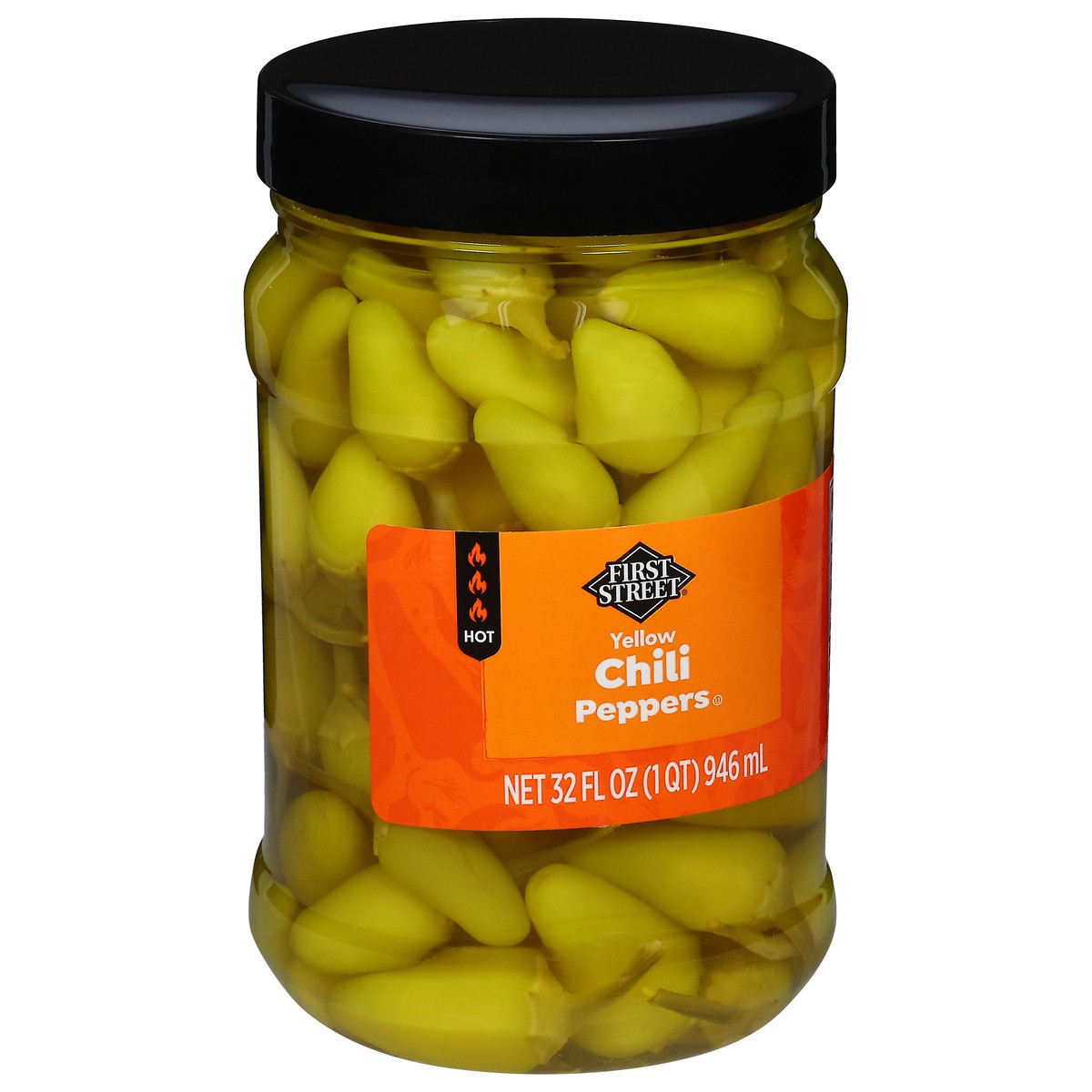 slide 4 of 4, First Street Hot Chili Peppers, 32 oz