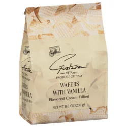 Gustare Vita Wafers, Vanilla Flavored Cream Filling - 8.8 oz