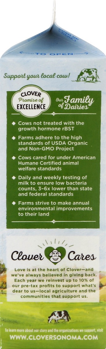 slide 4 of 4, Clover Half & Half 1 qt, 1 qt