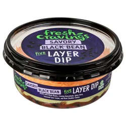 Fresh Cravings Savory Black Bean 5 Layer Dip - 15 oz