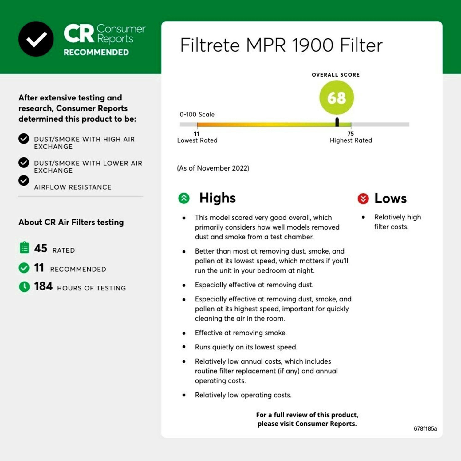 slide 47 of 68, 3M Air Cleaning Filter 1 ea, 1 ct