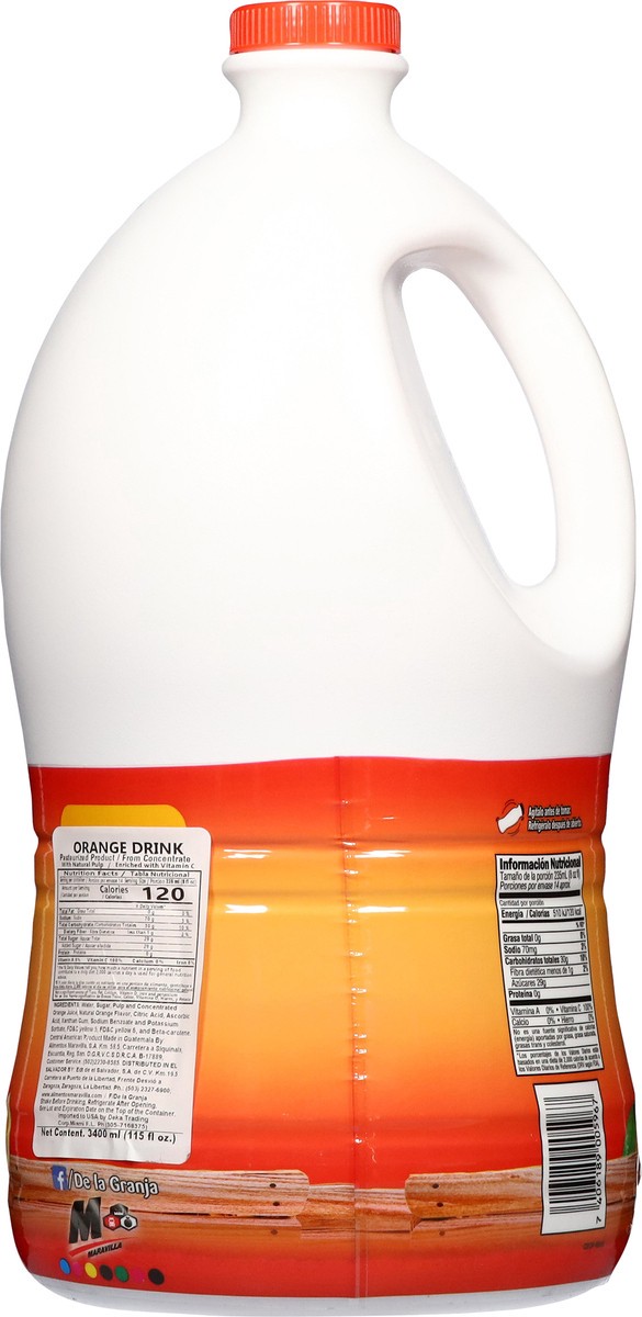 slide 5 of 13, De la Granja Orange Drink 115 fl oz, 115 fl oz