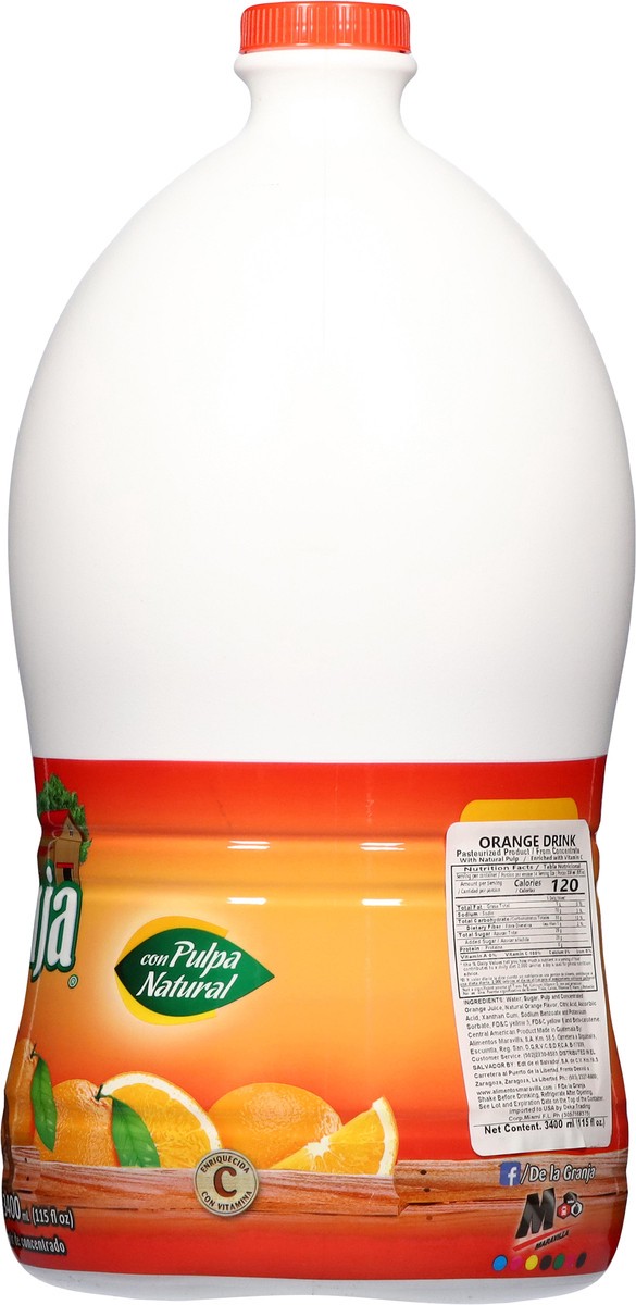 slide 9 of 13, De la Granja Orange Drink 115 fl oz, 115 fl oz
