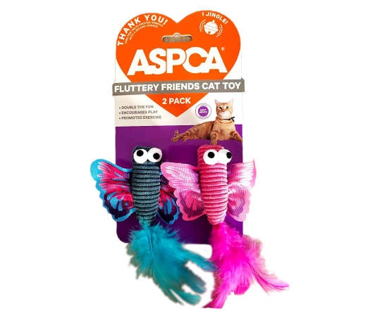 slide 1 of 1, ASPCA Fluttery Friends Cat Toy, 2-Pack, 2-pack, 1 ct