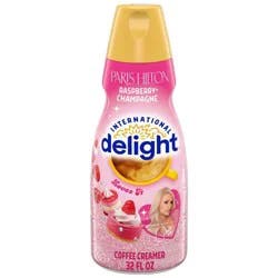 International Delight Coffee Creamer, Paris Hilton Raspberry Champagne, Refrigerated Flavored Creamer, 32 fl oz Bottle