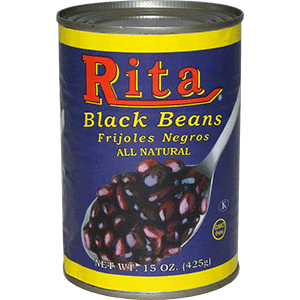 slide 1 of 1, Rita Black Beans, 20 fl oz