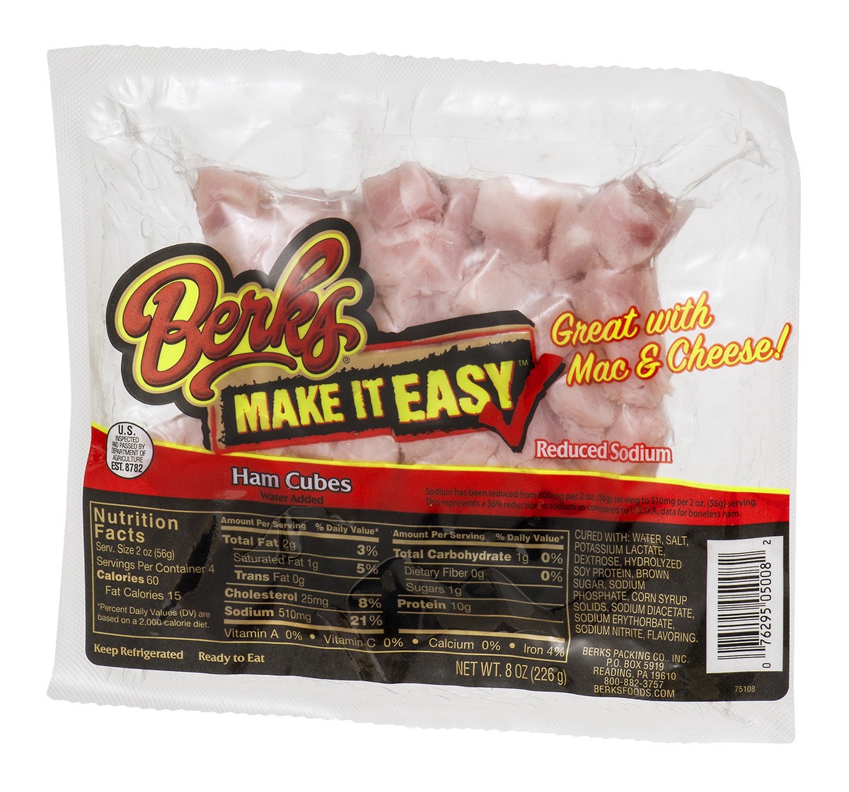 slide 2 of 9, Berks Ham Cubes, 8 oz