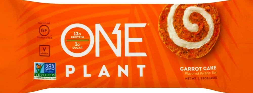 slide 1 of 1, ONE Plant Carrot Cake Protein Bar, 1.59 oz