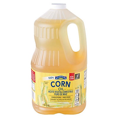 slide 1 of 1, Hill Country Fare 100% Pure Corn Oil, 128 oz