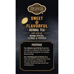 Private Selection Orange Turmeric Ginger Tea Bags - 20 ct