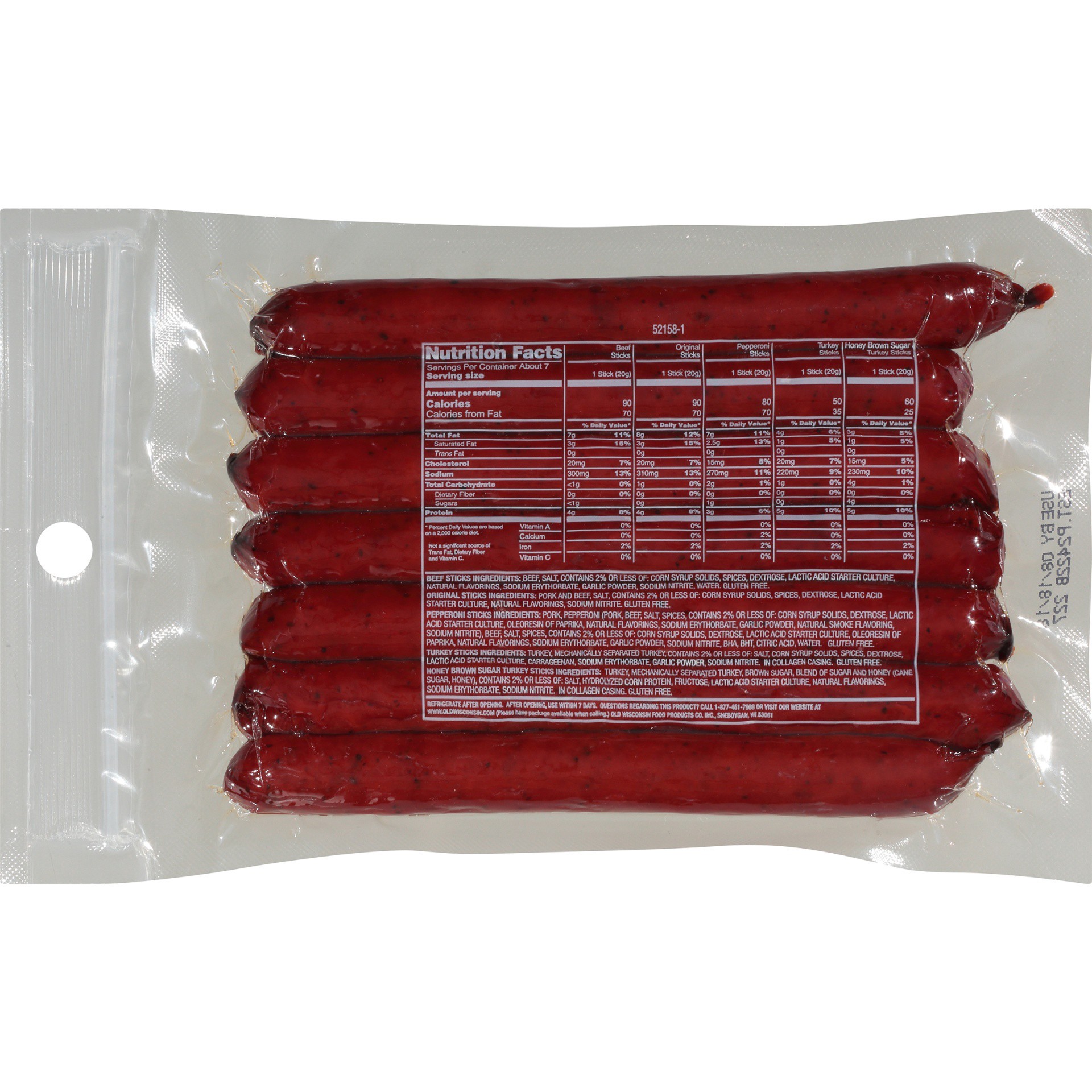 slide 4 of 6, Old Wisconsin Turkey Sausage Twisted Snack Sticks 5 oz. Pack, 5 oz