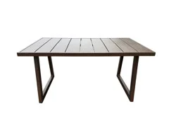 HD Designs Outdoors Paityn 57" Metal Slat Table