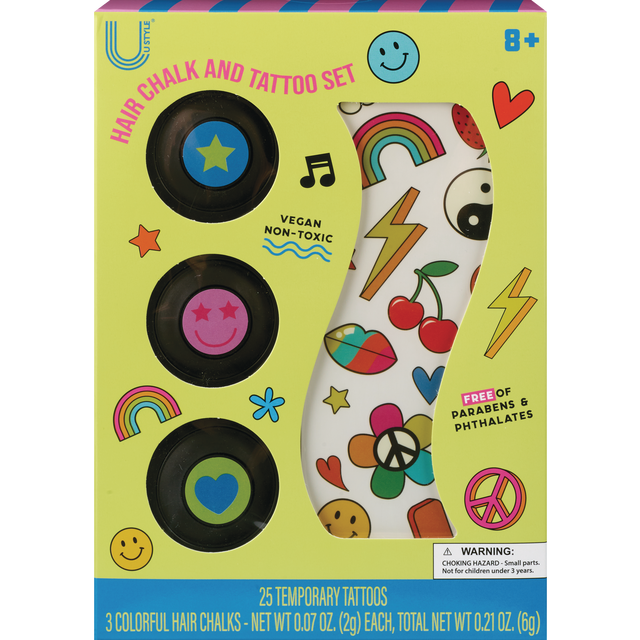 slide 1 of 1, U Style Hair Chlk And Tatoo Set, 1 ct