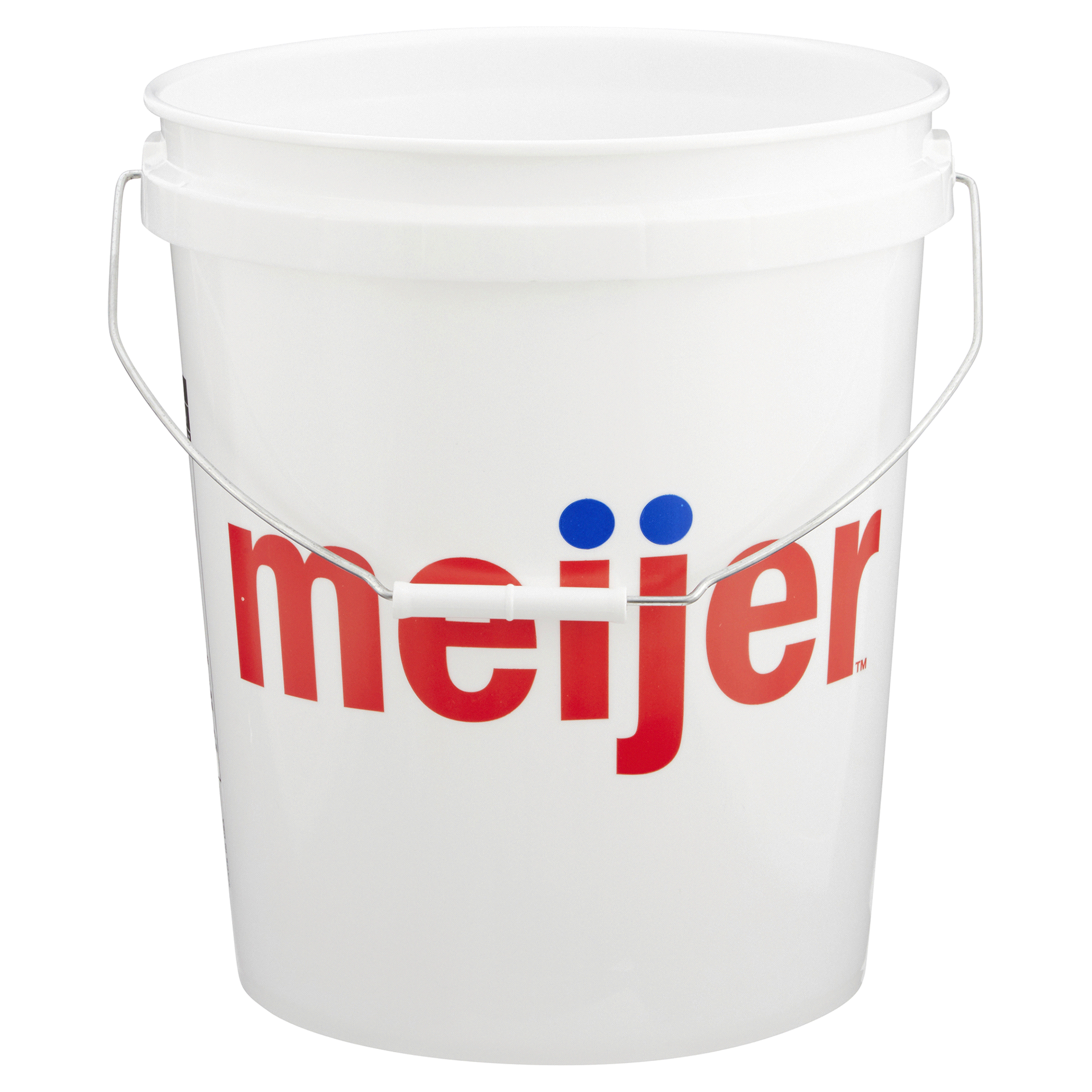 slide 7 of 9, White Meijer Bucket, 5 gal