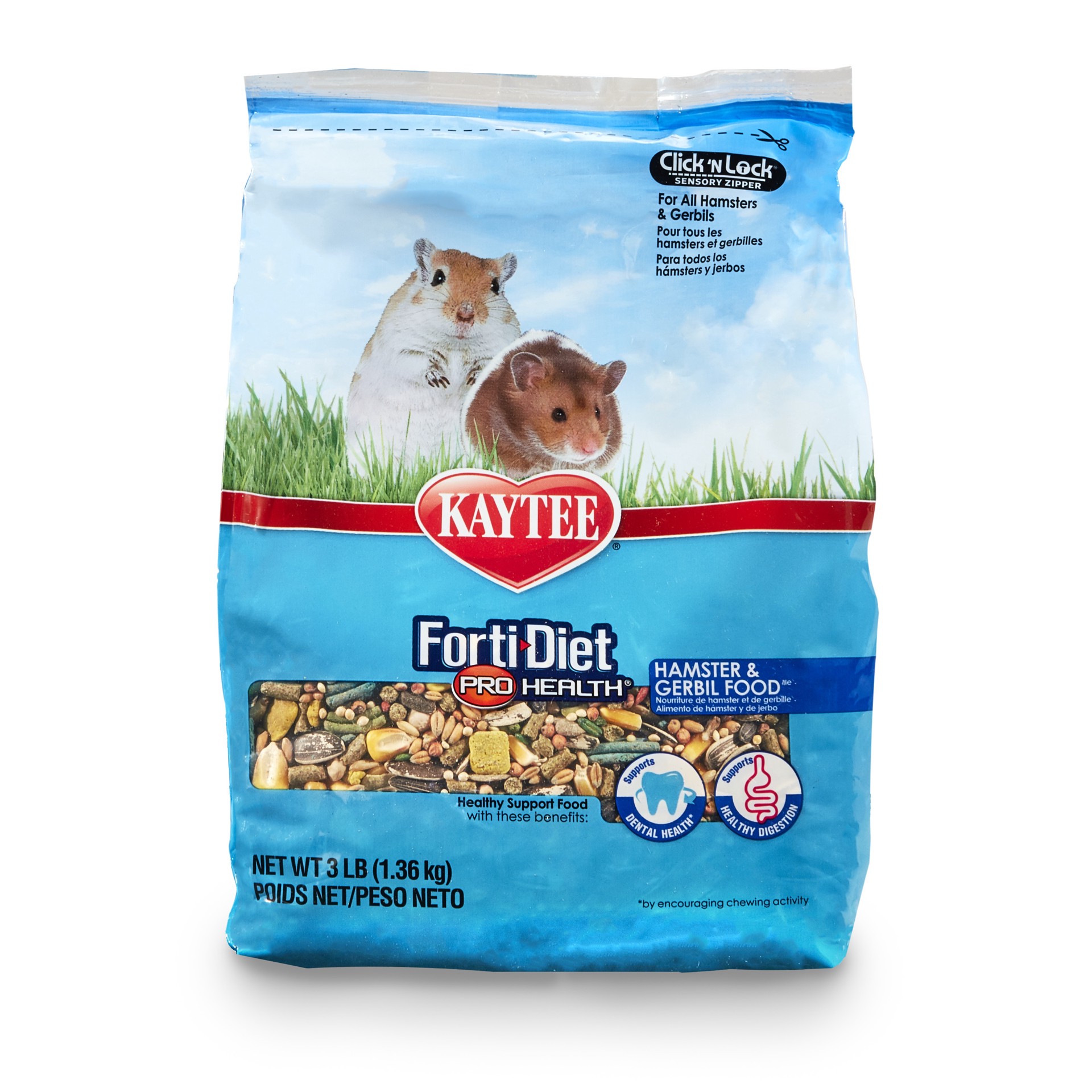 slide 2 of 7, Kaytee Pet Specialty Kaytee Forti-Diet Pro Health Hamster and Gerbil Food 3lb, 3 lb