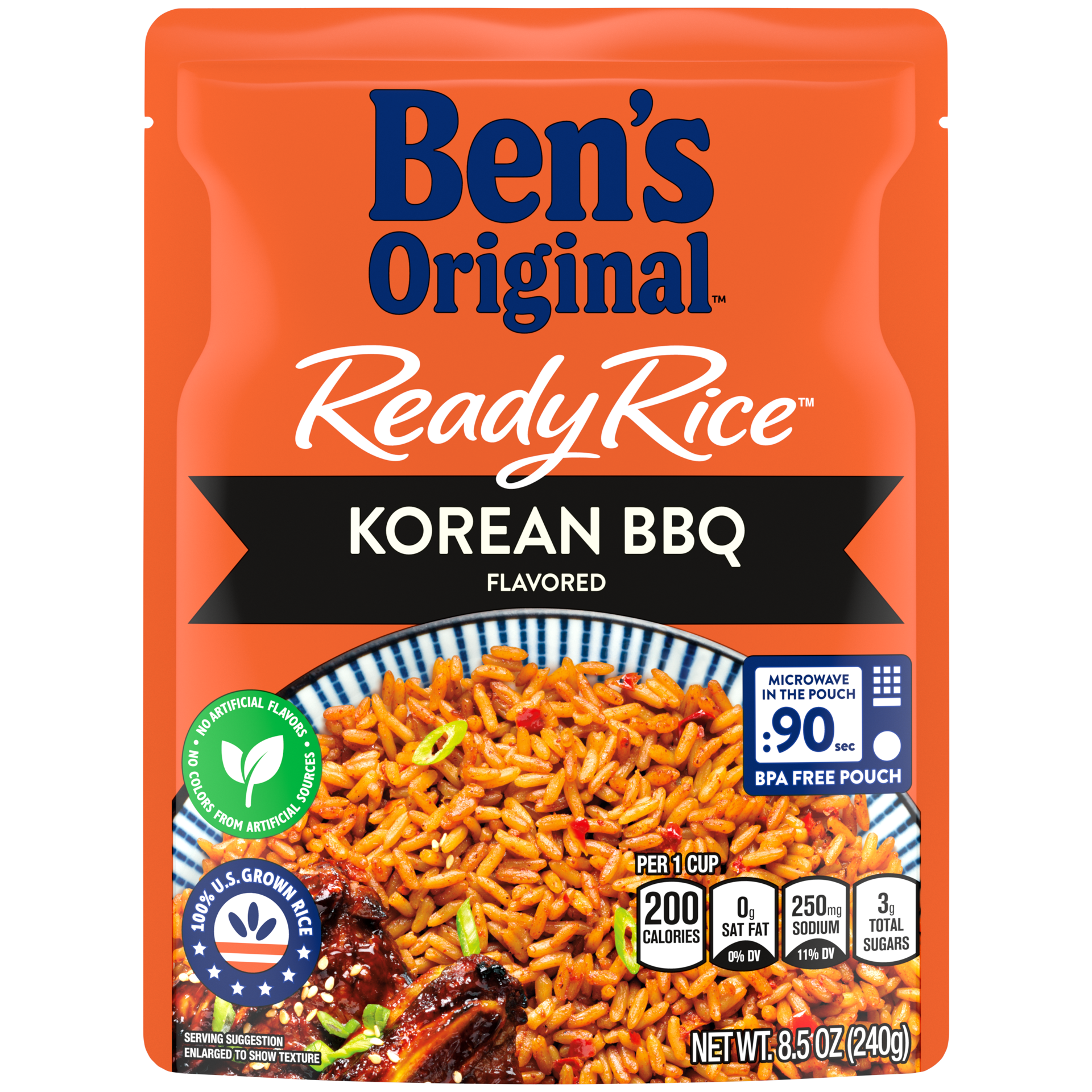 slide 1 of 3, BEN'S ORIGINAL™ READY RICE™, Korean BBQ- 8.5 oz, 8.5 oz