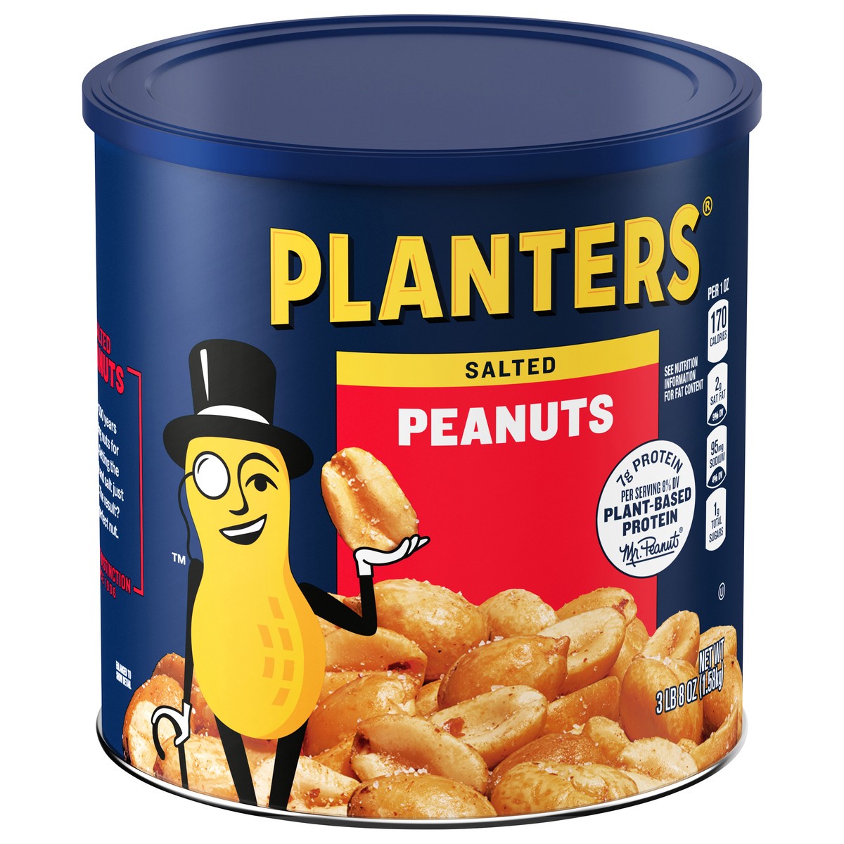 slide 8 of 11, Planters Salted Peanuts 56 oz, 56 oz