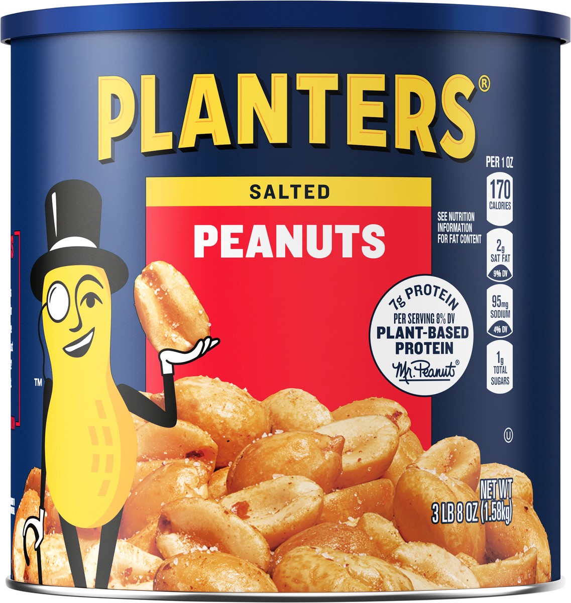 slide 1 of 11, Planters Salted Peanuts 56 oz, 56 oz