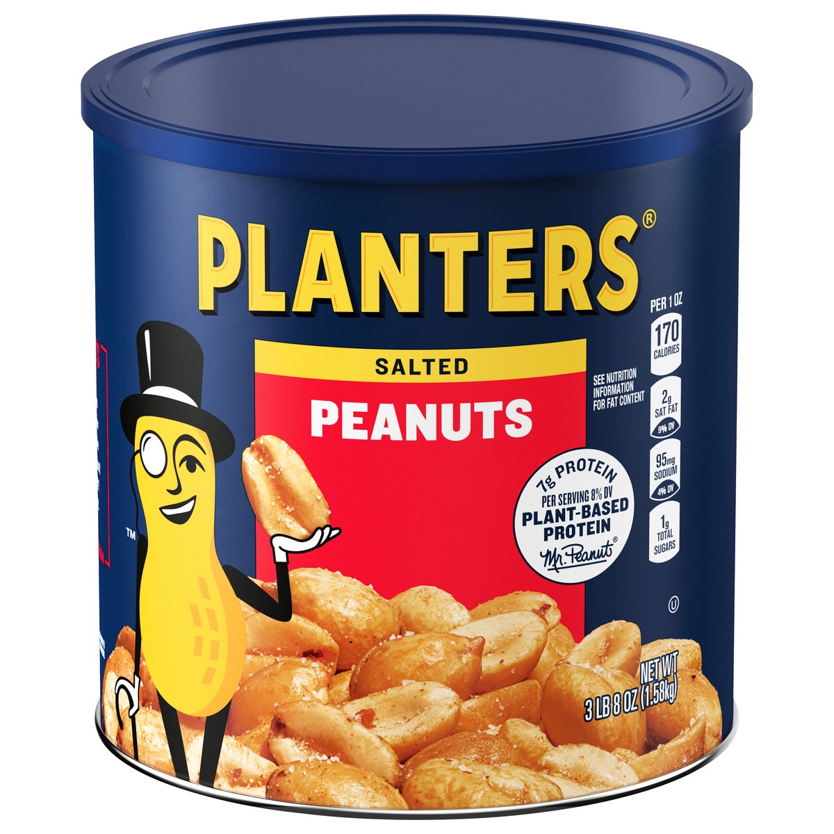 slide 3 of 11, Planters Salted Peanuts 56 oz, 56 oz