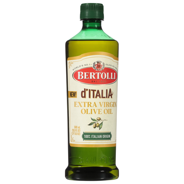 slide 1 of 1, Bertolli d'Italia Extra Virgin Olive Oil 16.9 fl oz, 16.9 fl oz