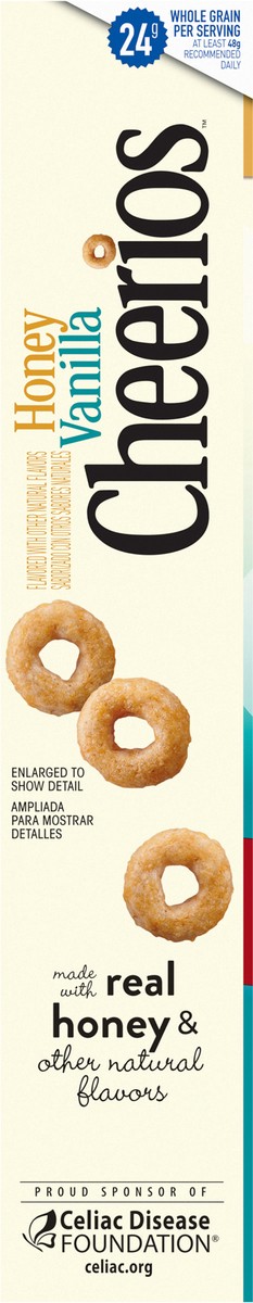 slide 3 of 14, Cheerios Honey Vanilla Cheerios Gluten-Free Breakfast Cereal, 14.3 oz