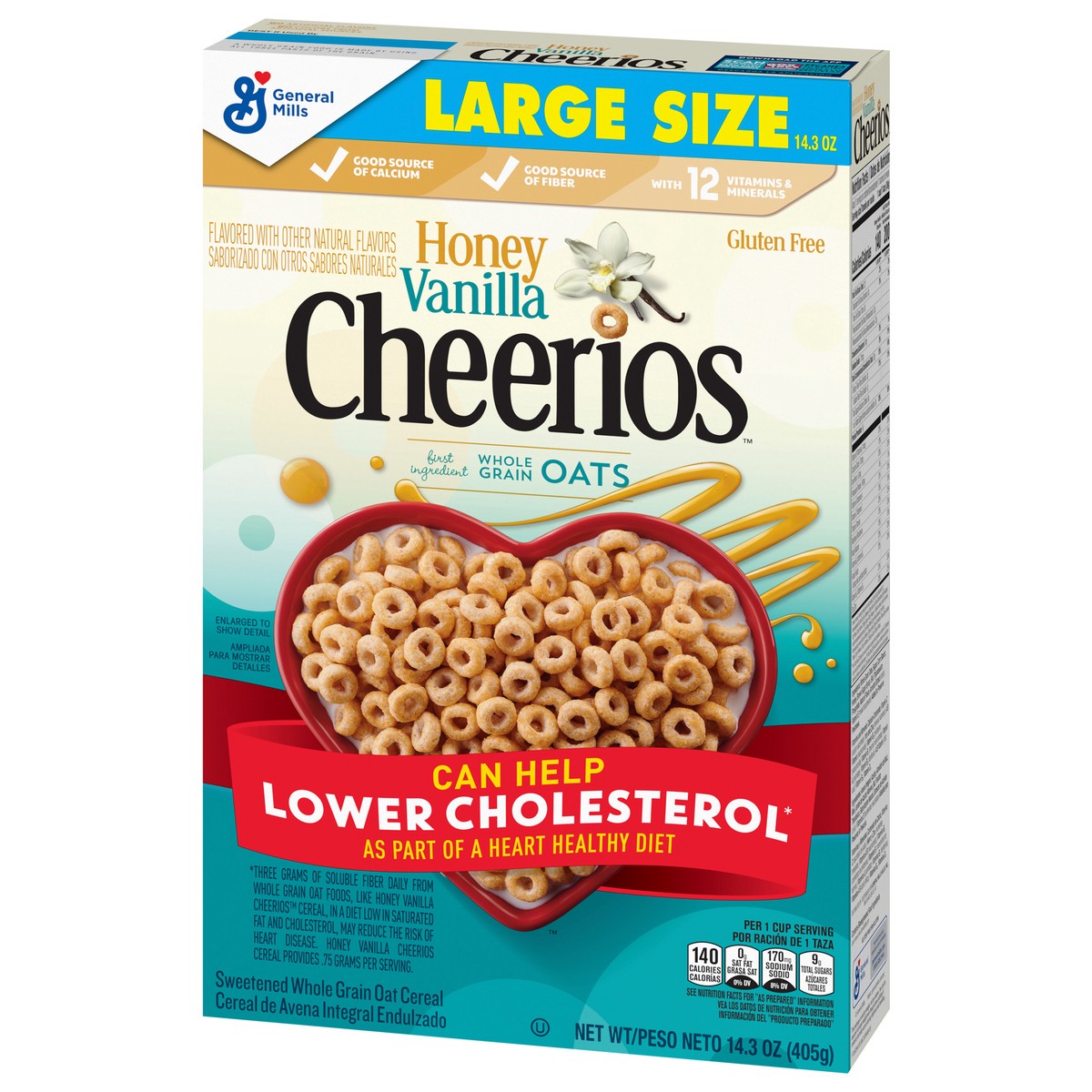 slide 2 of 14, Cheerios Honey Vanilla Cheerios Gluten-Free Breakfast Cereal, 14.3 oz