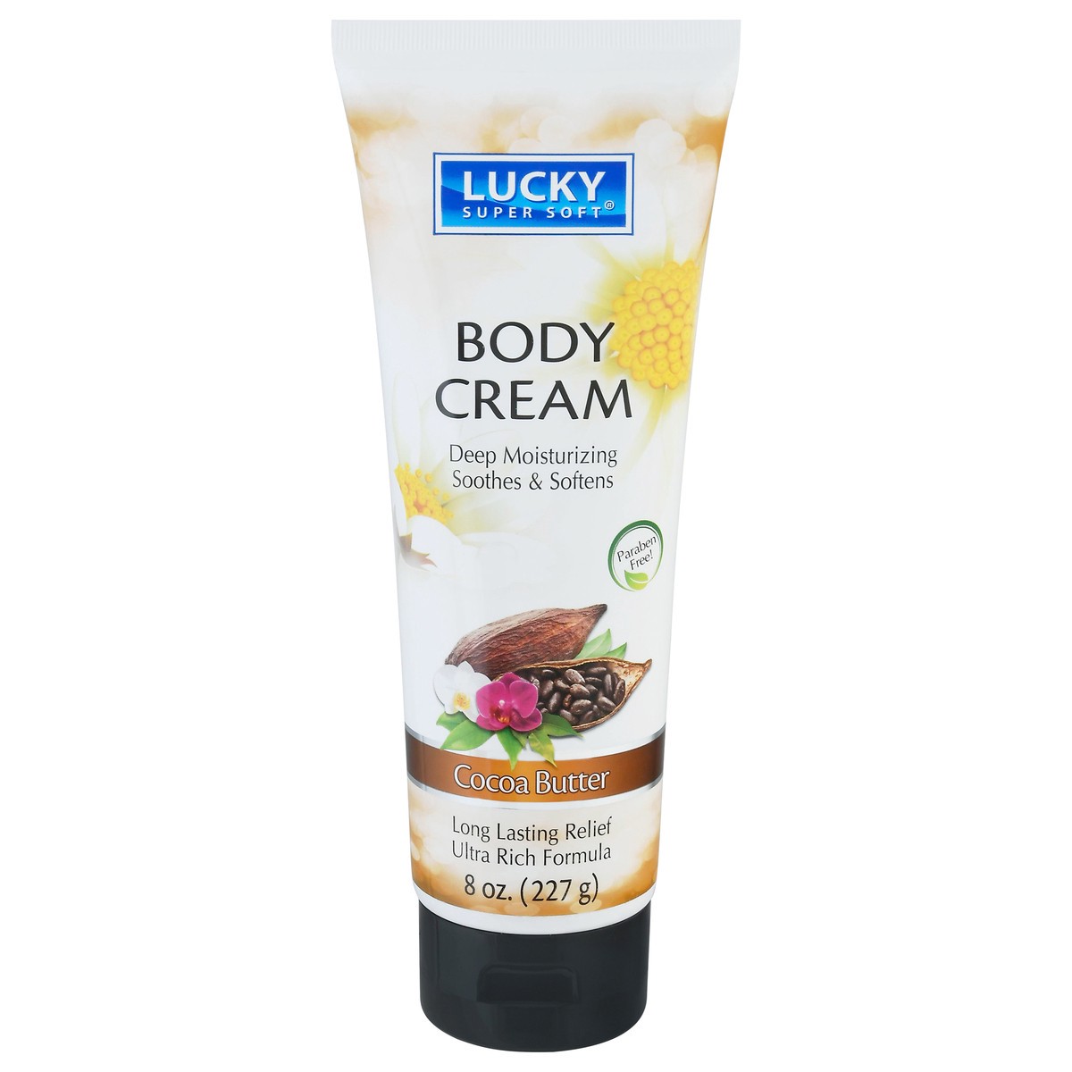 slide 1 of 13, Lucky Super Soft Cocoa Butter Body Cream 8 oz, 8 oz