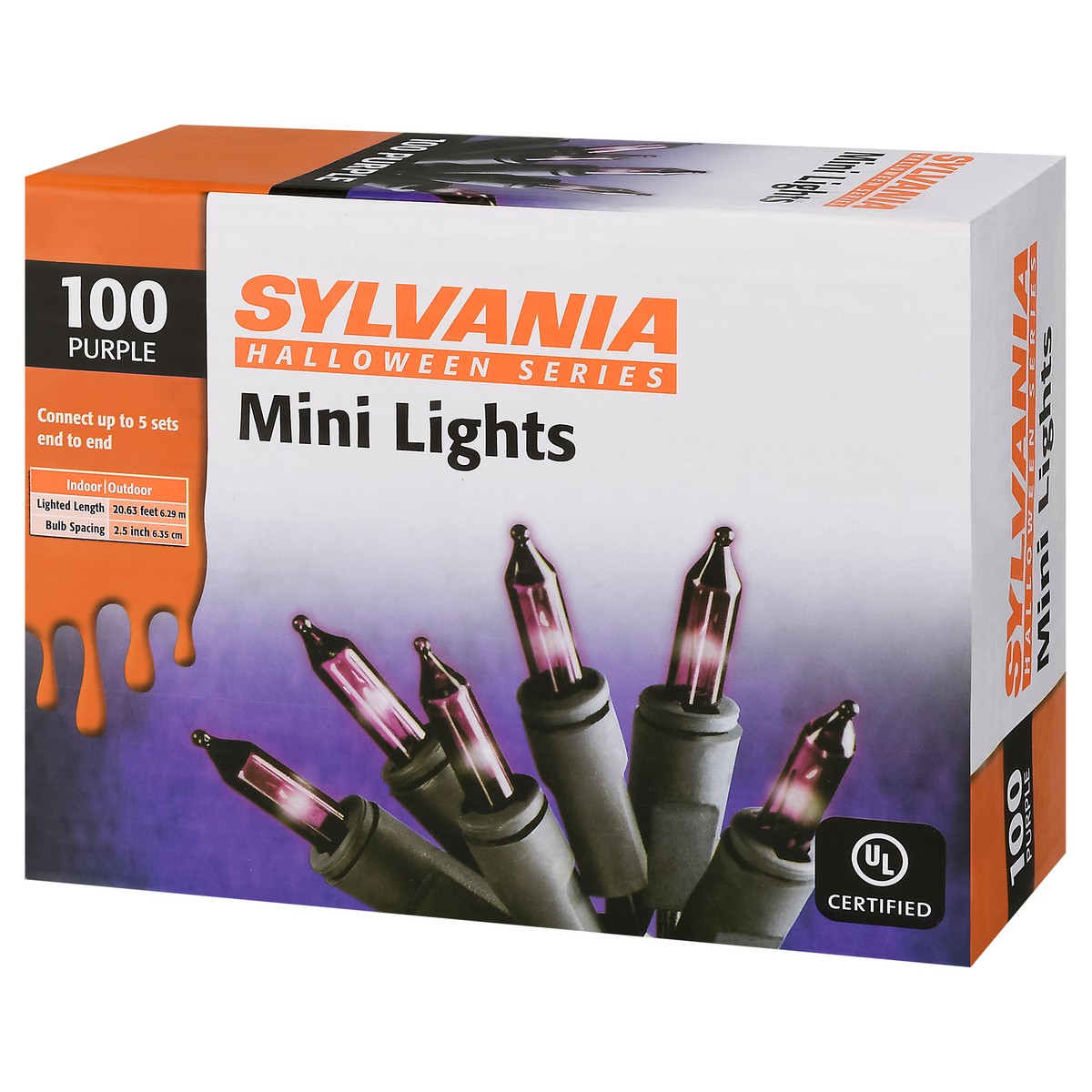 slide 9 of 14, Sylvania Halloween Series Purple Mini Lights 100 Each, 100 ct