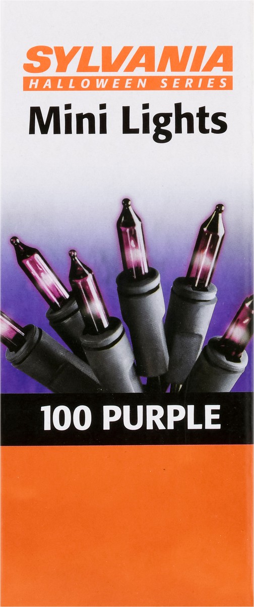 slide 6 of 14, Sylvania Halloween Series Purple Mini Lights 100 Each, 100 ct