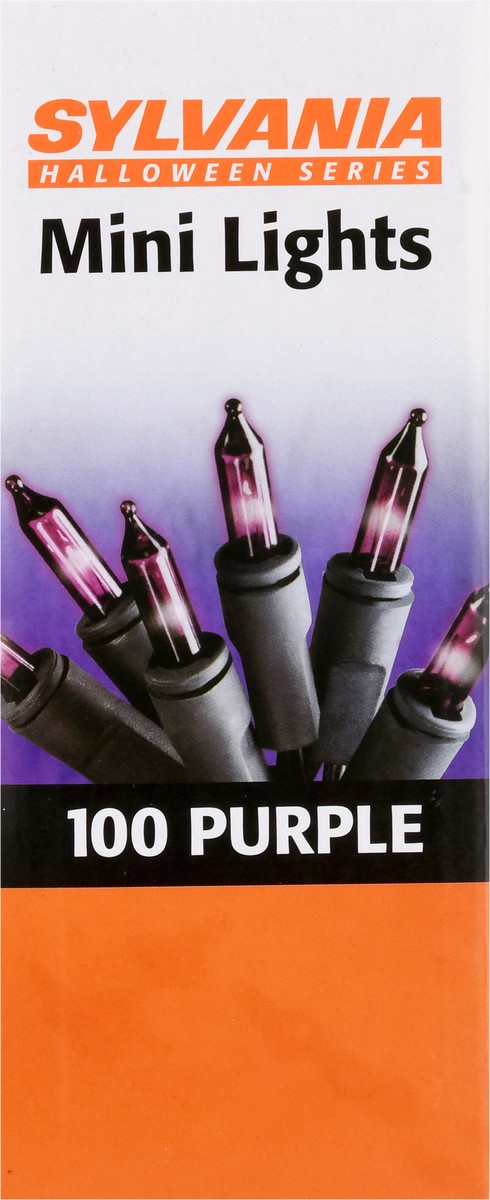 slide 3 of 14, Sylvania Halloween Series Purple Mini Lights 100 Each, 100 ct