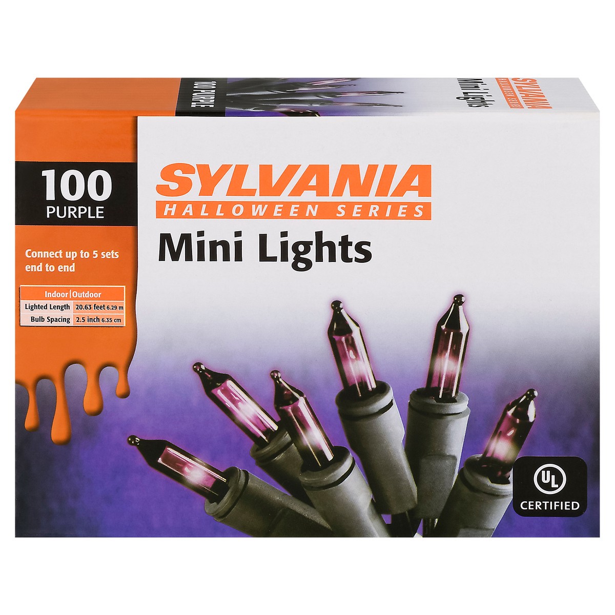 slide 4 of 14, Sylvania Halloween Series Purple Mini Lights 100 Each, 100 ct