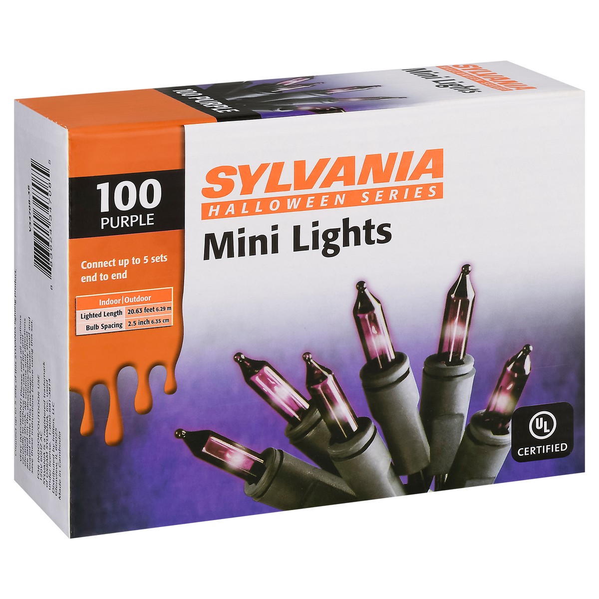 slide 10 of 14, Sylvania Halloween Series Purple Mini Lights 100 Each, 100 ct