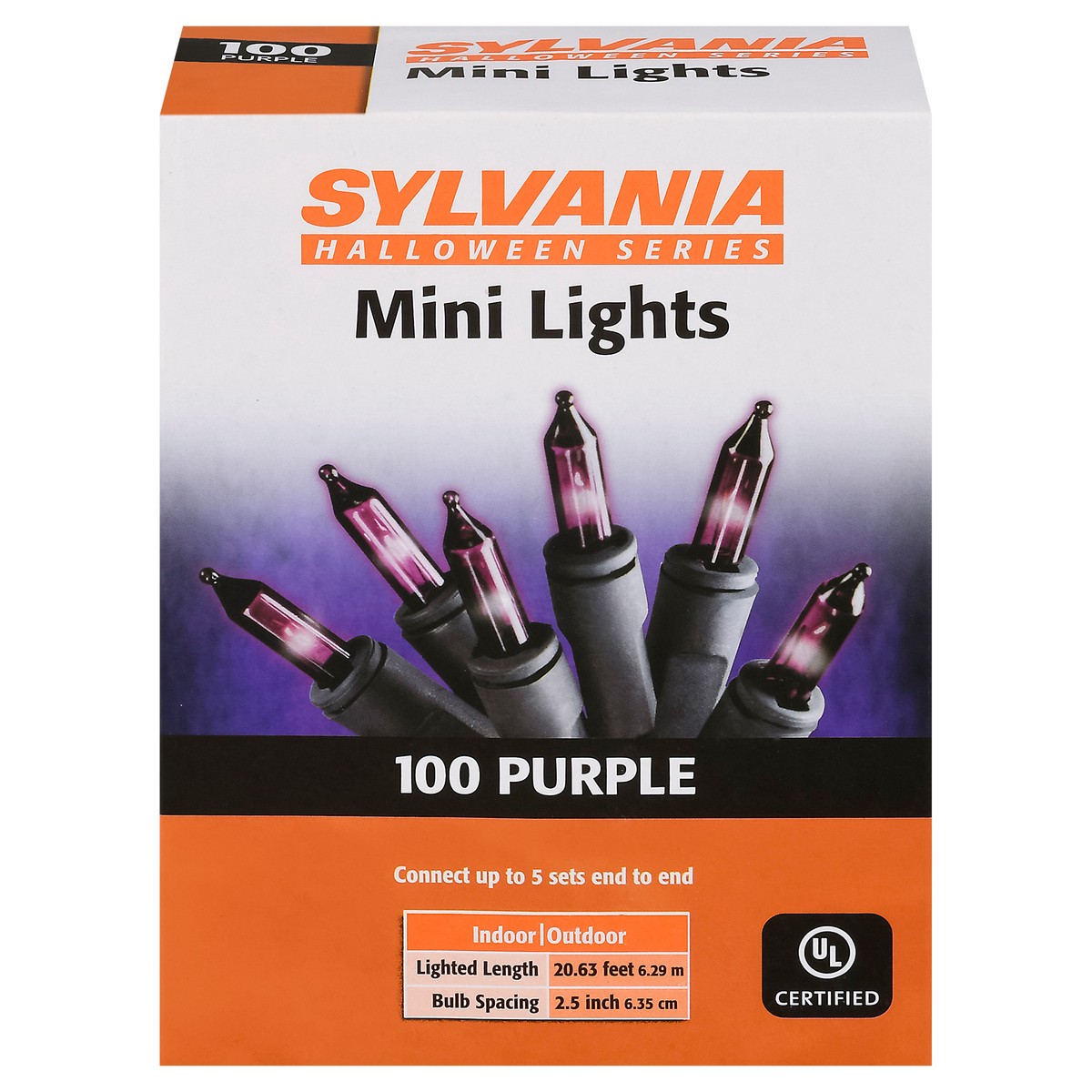 slide 2 of 14, Sylvania Halloween Series Purple Mini Lights 100 Each, 100 ct