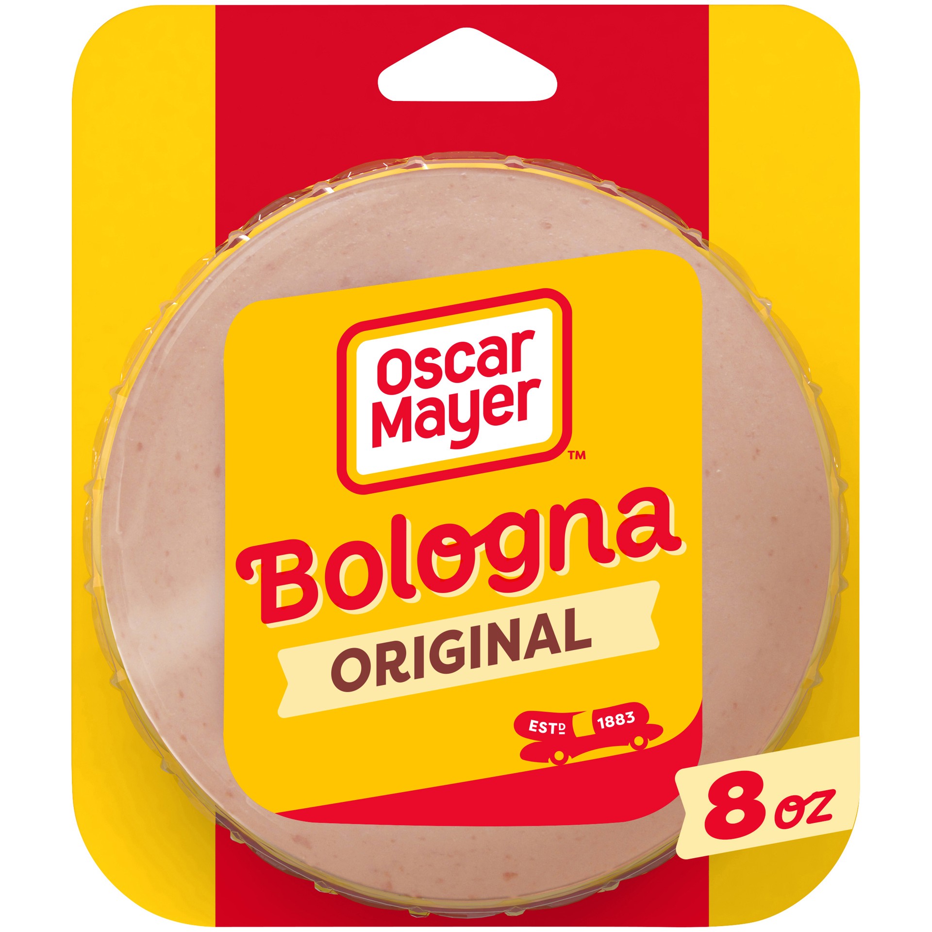 slide 1 of 5, Oscar Mayer Bologna Made With Chicken & Pork, Beef Added Sliced Lunch Meat, 8 oz. Pack, 8 oz