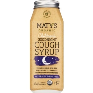 slide 1 of 1, Maty's Maty's Organic Children's Good Night Cough Syrup, 6 oz