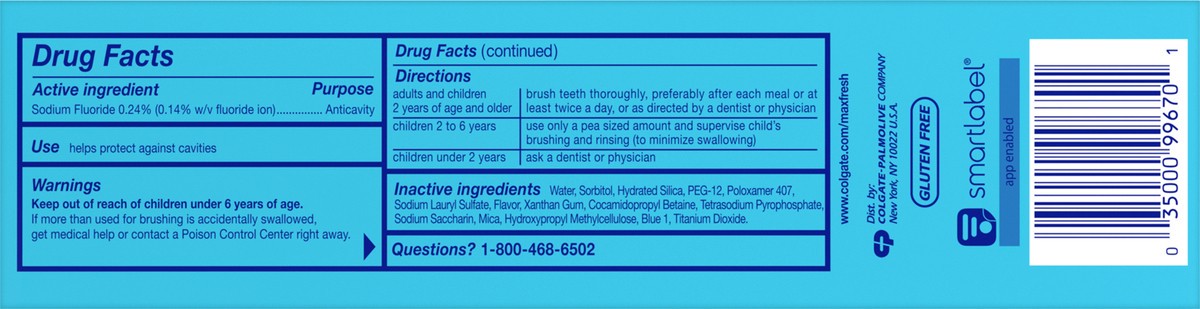 slide 6 of 7, Colgate Max Fresh Smart Foam 6.0Oz., 6.3 oz